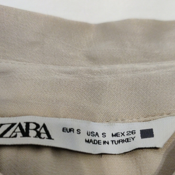 ZARA. Women's Beige Shirt - Picture 4 of 10